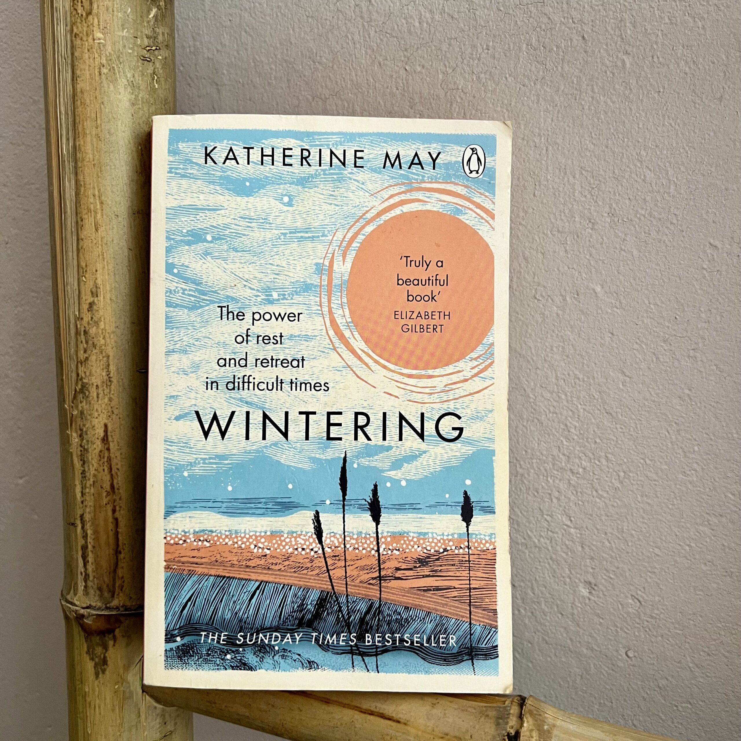 A physical picture of the book, Wintering, by Katherine May. 